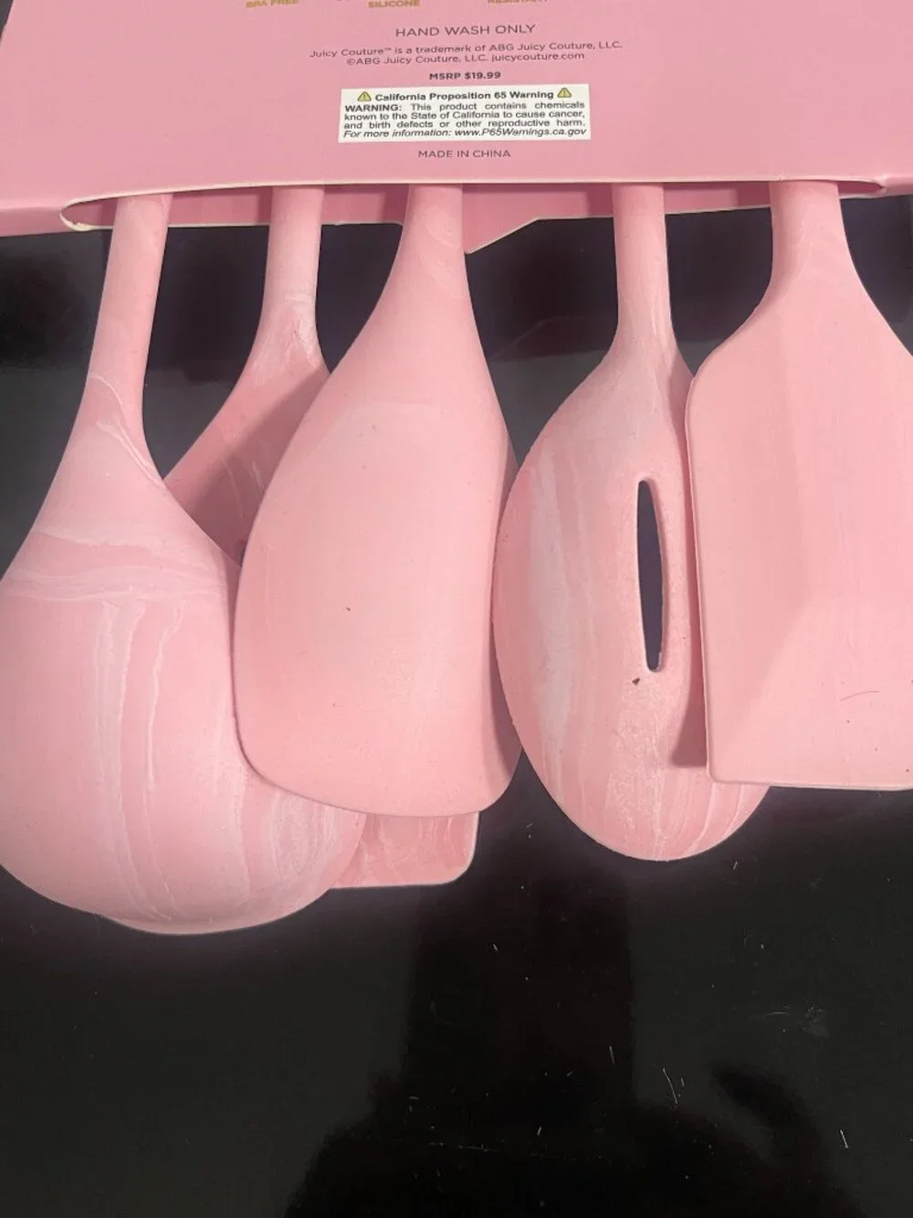 Juicy Couture Home Pink 5 Piece Silicone Utensil Set